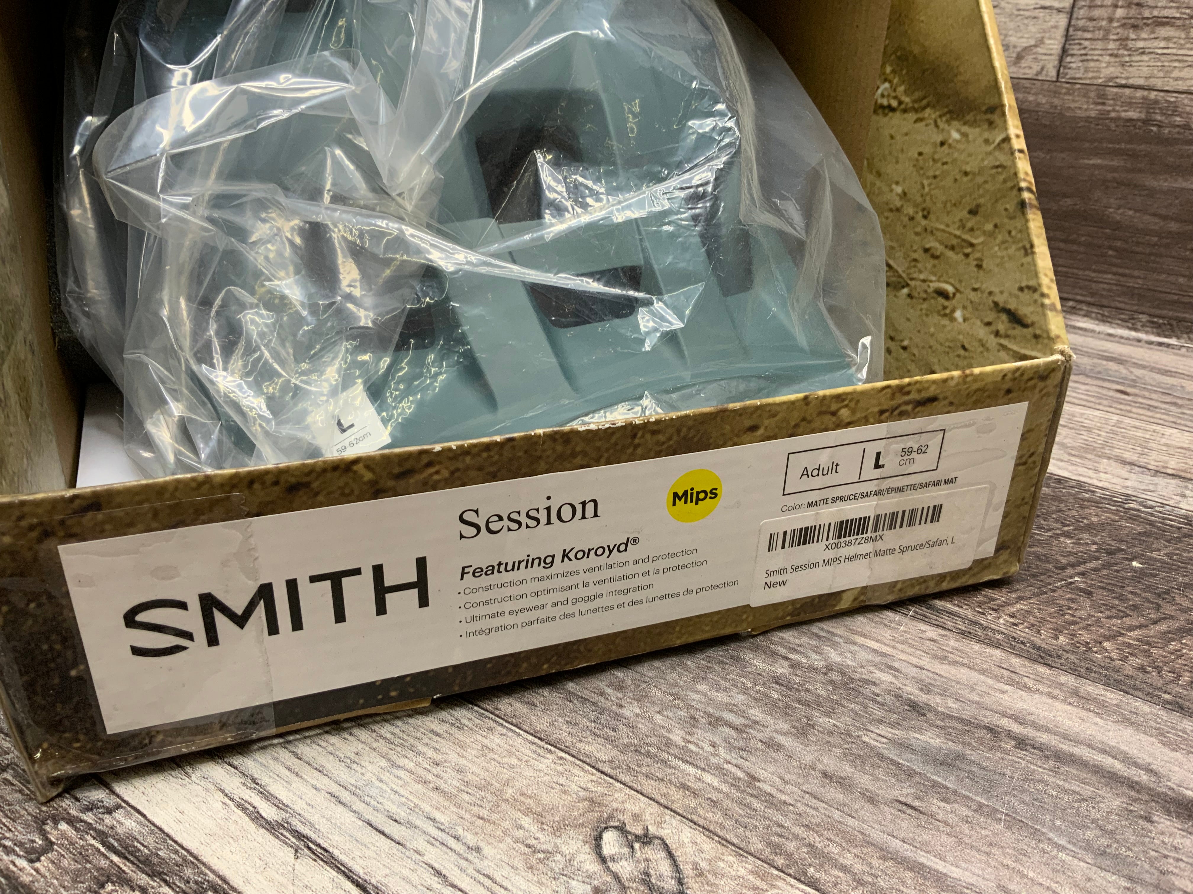 Smith Session MIPS Helmet (Size Large)-(Matte Spruce/Safari/Epinette/Safari Mat) (8100489199854)